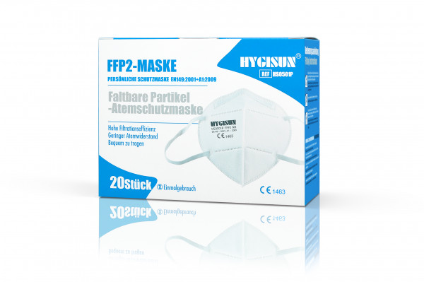 Hygisun FFP2-Maske ohne Ventil weiß