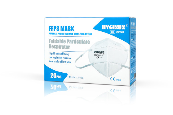 Hygisun FFP3-Maske ohne Ventil